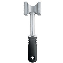 OXO Good Grips Meat Tenderizer. Aluminum head with both flat and textured sides .Comfort grip. Hand wash.