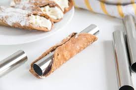 Fox run Cannoli Forms, set of 4. Tin-plated steel forms perfect for homemade cannoli.