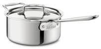 All-Clad d5 Polished Sauce Pan with Lid