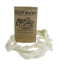 Soup socks - place stock ingredients in the sock, place in pot and boil. Simply remove sock and leave the stock!