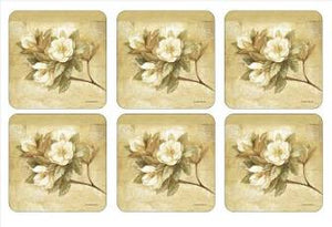 Pimpernel 'Sugar Magnolia' Coasters - Set of 6